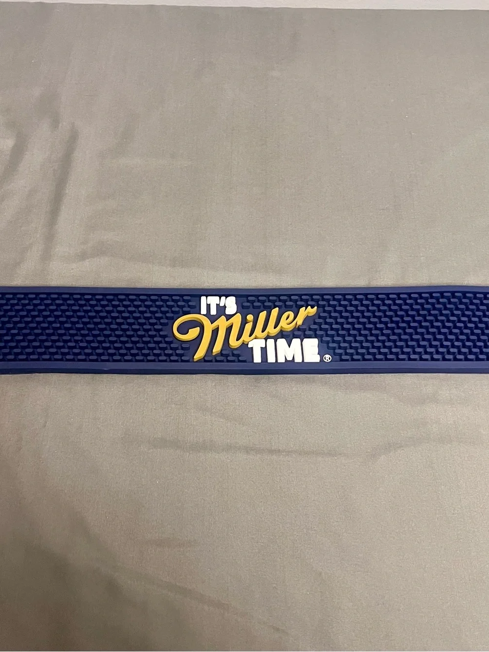 Official Miller Lite “It’s Miller Time” Rubber Bar Rail Mat Runner